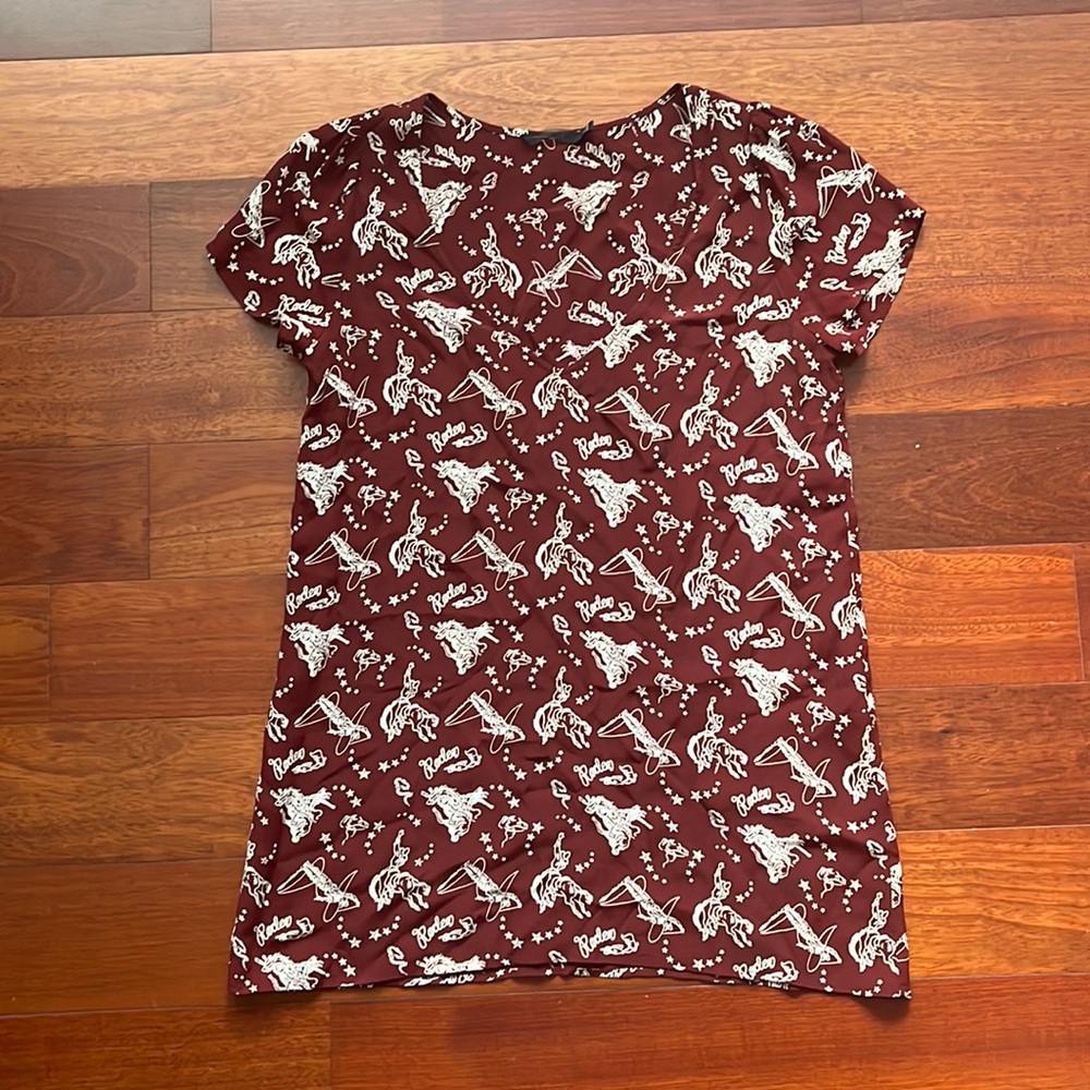For love & lemons rodeo print dress RARE